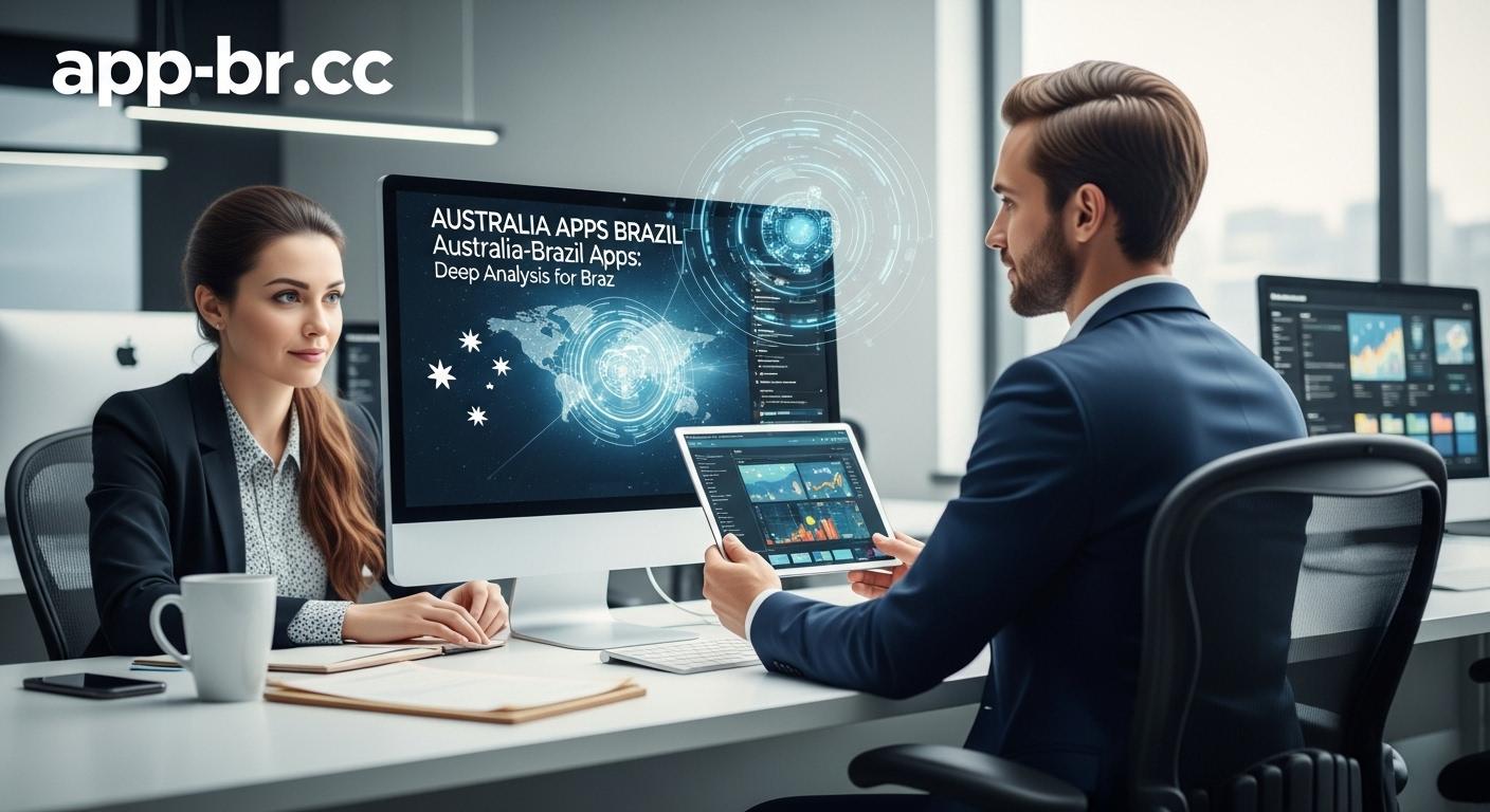 Brazilian app developers collaborating across cross-border app ecosystem between Brazil and Australia.
